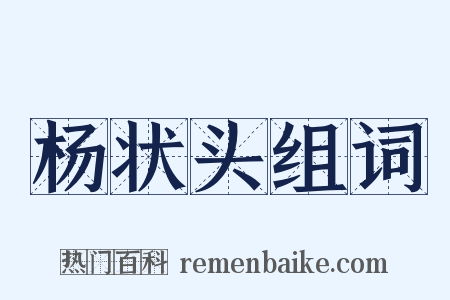 杨状头组词是什么意思的图片